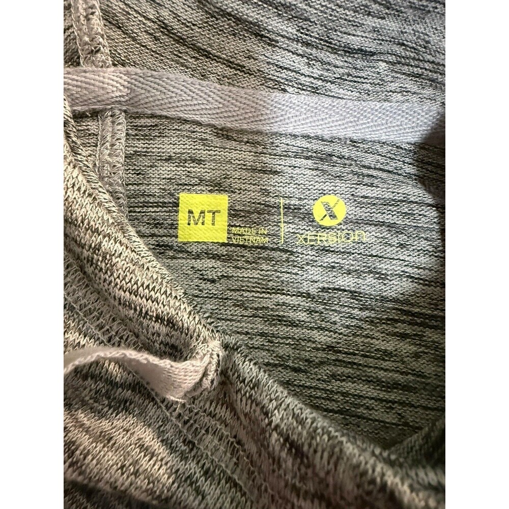 Xersion Medium Tall MT Gray Heather Hoodie Poncho Pullover Athleisure Cowl Neck - Picture 7 of 8